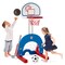 Best Choice Products 3-in-1 Toddler Basketball Hoop Sports Activity Center Grow With Me Play Set